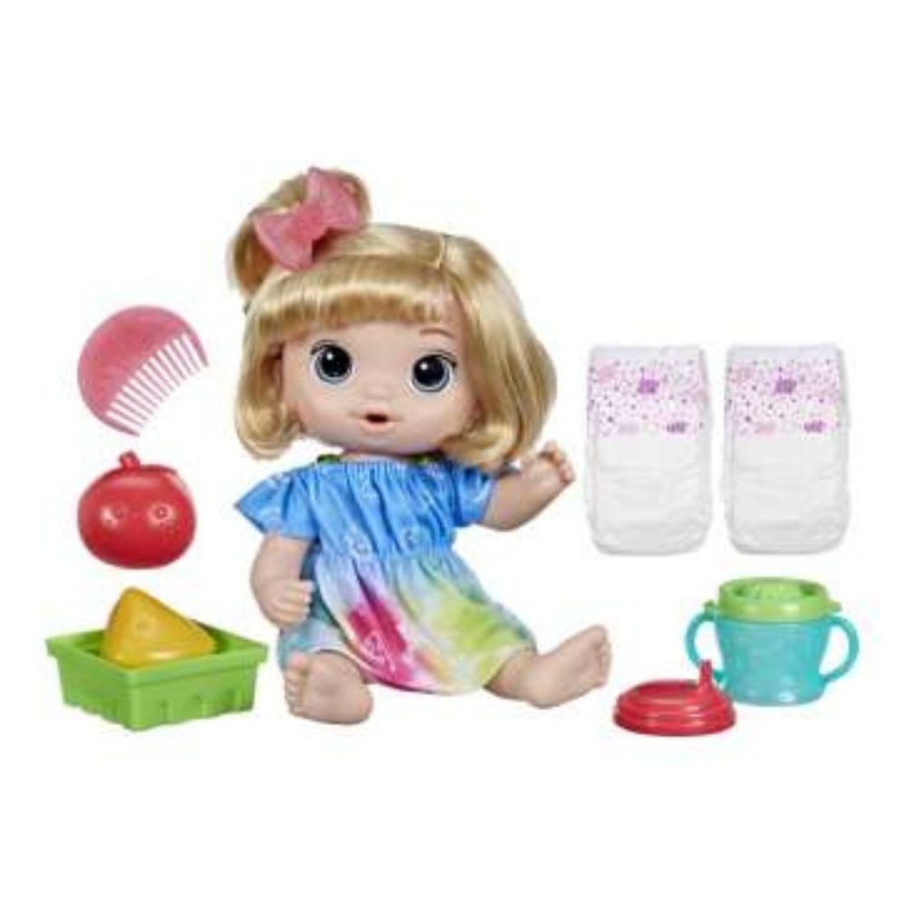 Baby Alive Fruity Sips Doll, Apple Κούκλα Ξανθιά F7356