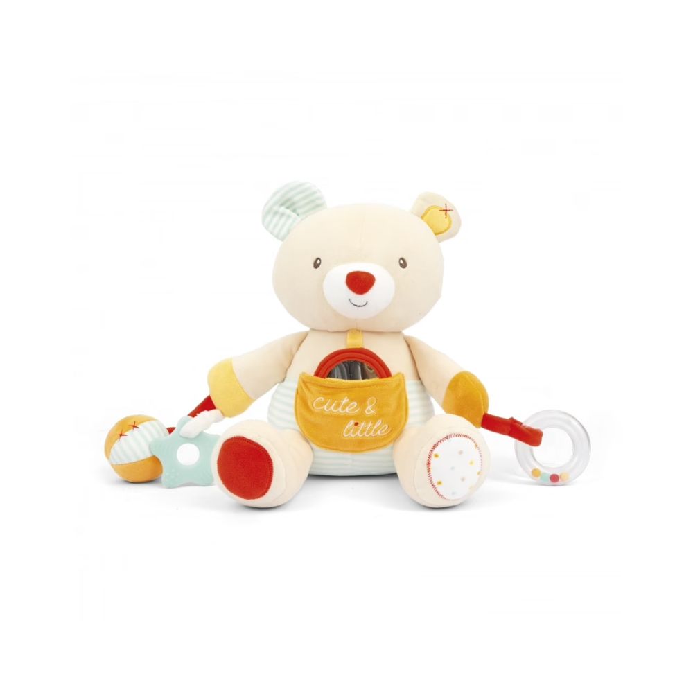 Baby Smile Μαλακό Παιχνίδι - Βελούδινη Αρκούδα με Δραστηριότητες Unisex - Baby Smile