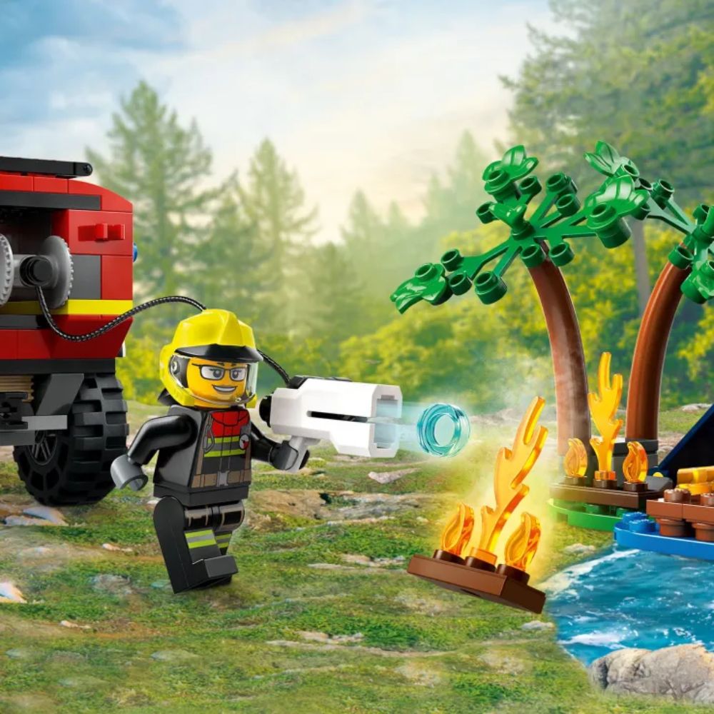 LEGO City Πυροσβεστικό Όχημα 4Χ4 με Φουσκωτό Διάσωσης 60412 - LEGO
