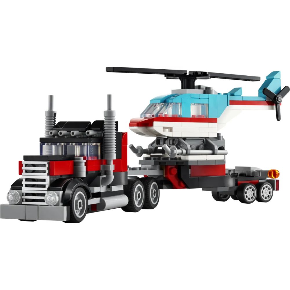 LEGO Creator 3 in 1 Flatbed With Helicopter 31146 - LEGO Creator