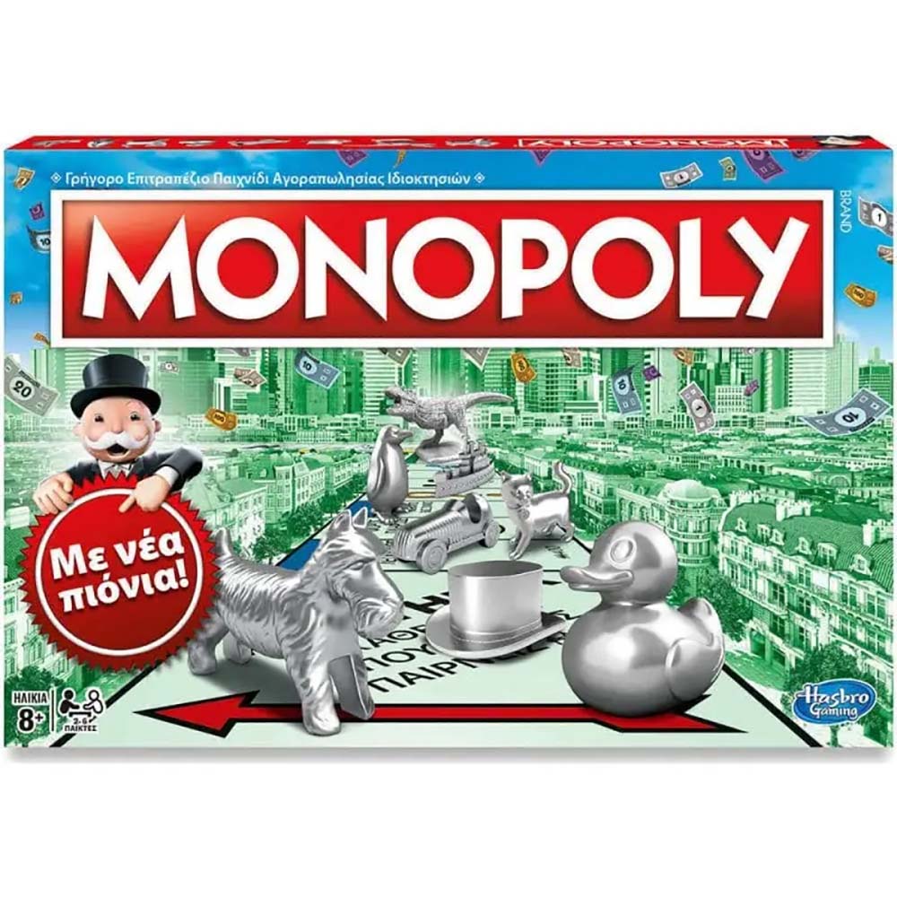 Επιτραπεζιο Monopoly Classic Ελληνική Έκδοση C1009 - Hasbro Gaming