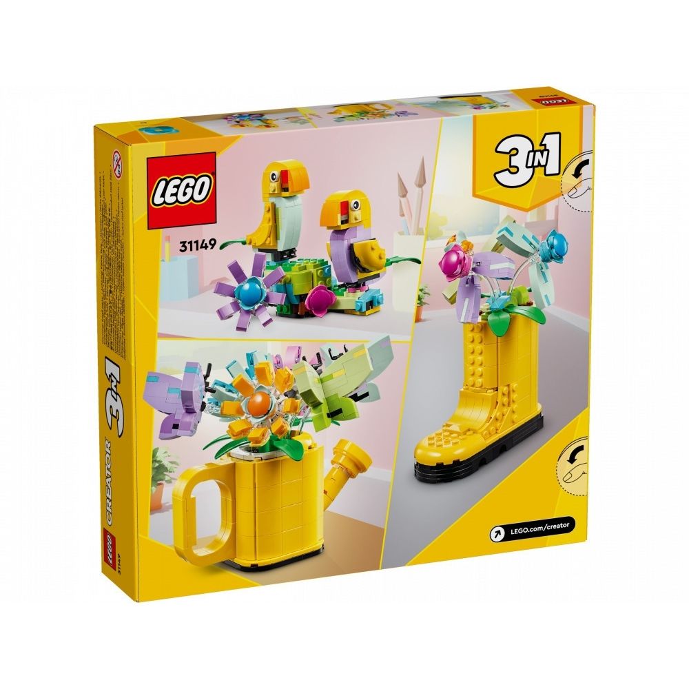 Lego Creator 3-in-1 Flowers in Watering Can για 8+ ετών 31149 - LEGO