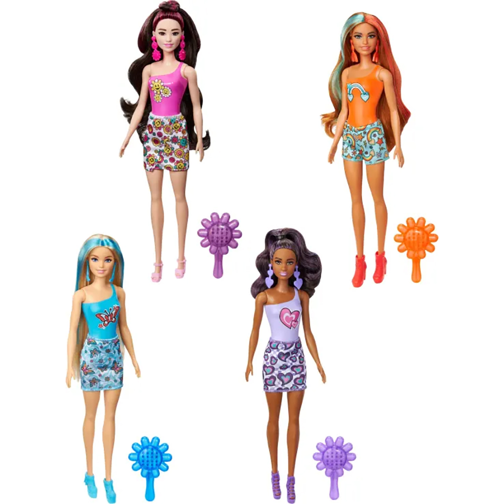 Λαμπάδα Barbie Color Reveal Ουράνιο Τόξο 4 Σχέδια 1Τμχ HRK06 - Barbie