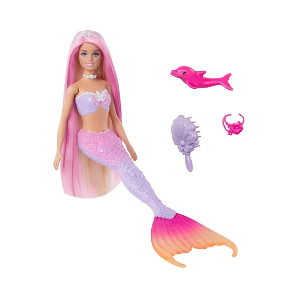 Λαμπάδα Barbie γοργόνα μαγική μεταμόρφωση κούκλα με αλλαγή χρώματος HRP97 - Barbie