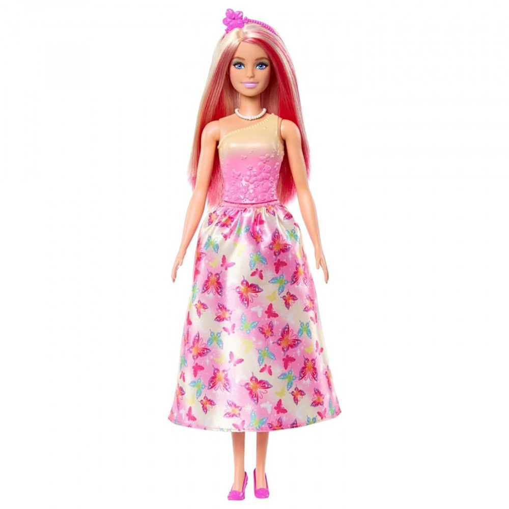 Λαμπάδα Barbie νέα πριγκίπισσα - ροζ ανταύγιες HRR08 - Barbie