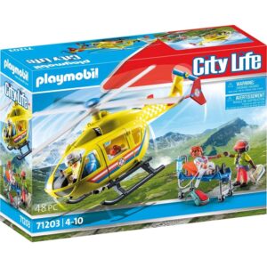 Playmobil City Life Ελικόπτερο Πρώτων Βοηθειών 71203 - Playmobil