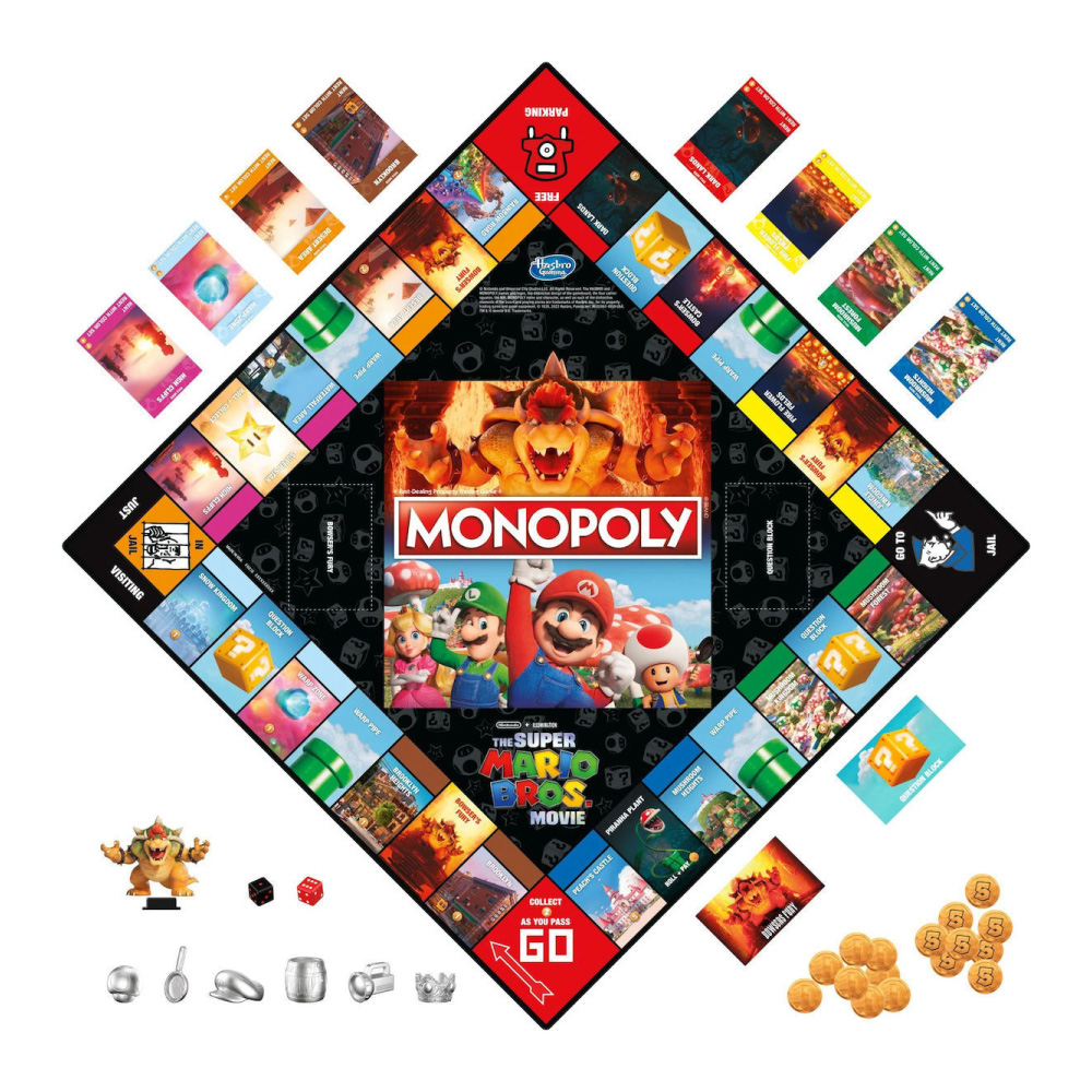 Hasbro Monopoly Super Mario Bros The Movie F6818 - Hasbro Gaming