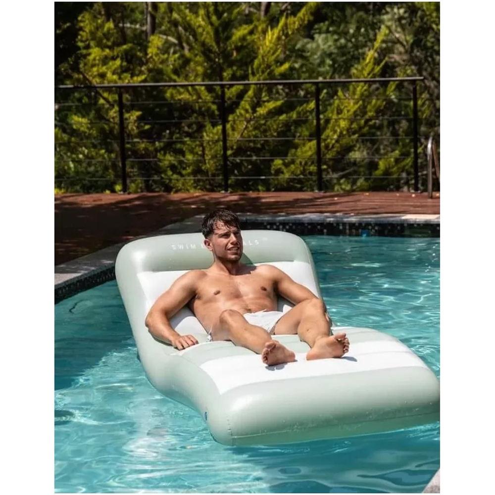 Swim Essentials Old' Green Luxury Lounge Float 180 cm - 