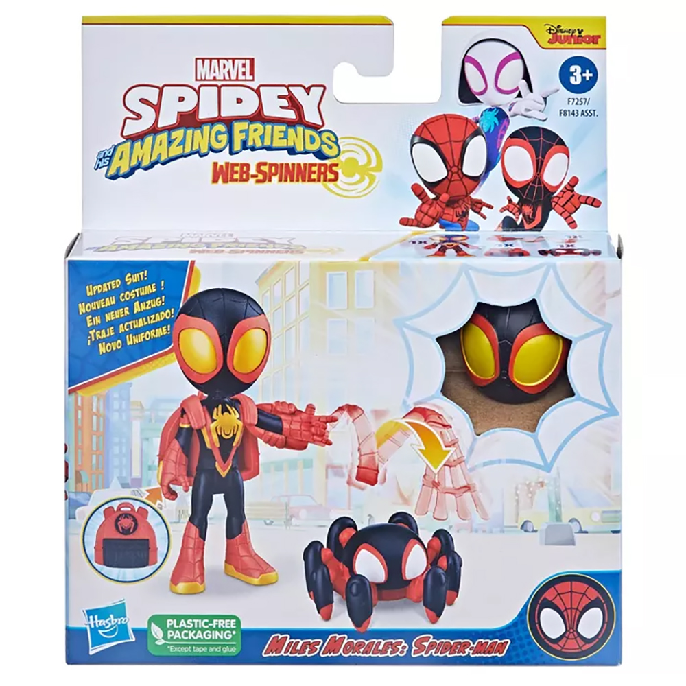 Hasbro Marvel Spidey and His Amazing Friends WebSpinner Spidey 10cm σε Διάφορα Σχέδια, F8143 - Spidey And His Amazing Friends