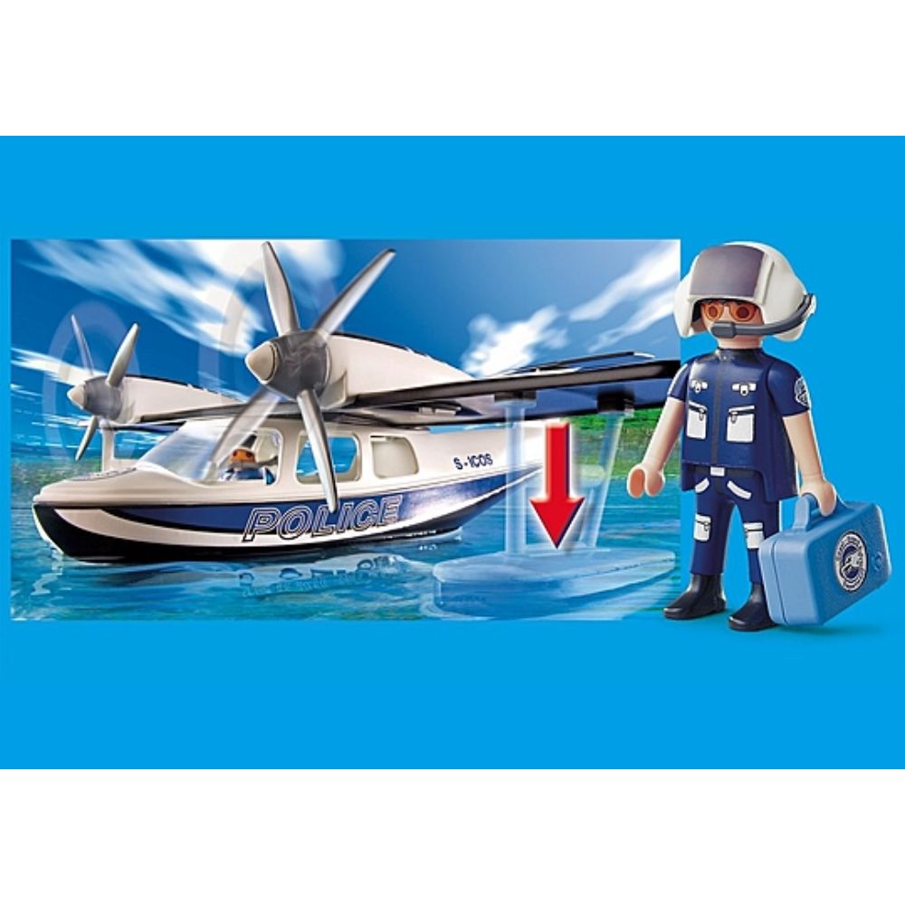 Playmobil - Action Αστυνομικό Υδροπλάνο, 4445 - Playmobil, Playmobil Action