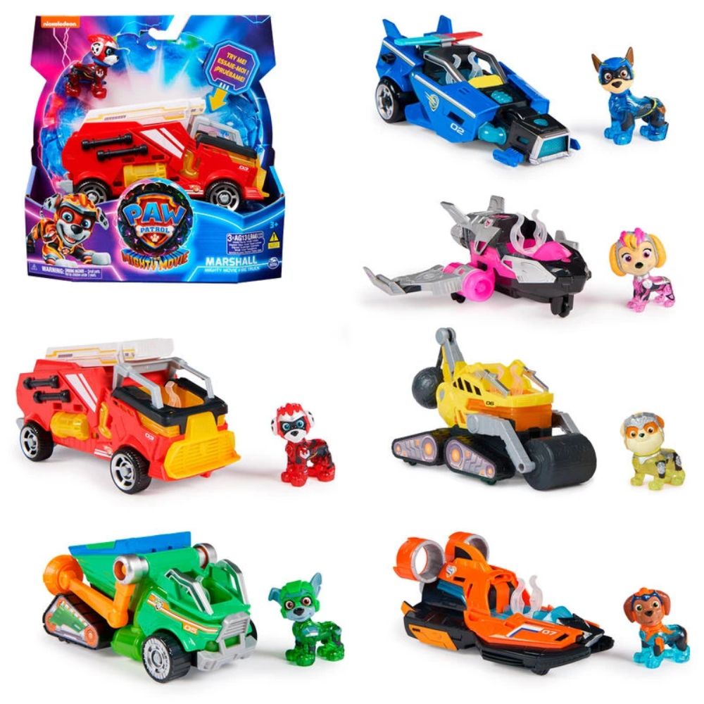 Paw Patrol Mighty Movie - Deluxe Οχήματα διάσωσης σε Διάφορα Σχέδια, 6067515 - Paw Patrol