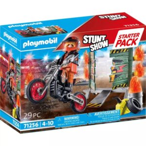 Playmobil - Stunt Show Ακροβατικά με Μηχανή Motocross, 71256 - Playmobil, Playmobil Starter Pack