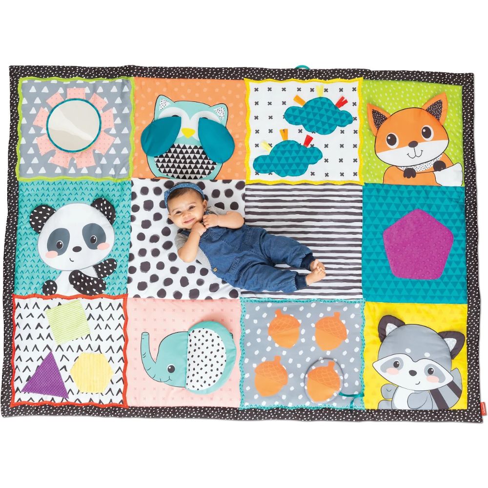 Infantino Fold & Go Giant Discovery Mat παιδική κουβέρτα παιχνιδιού, BBX313000 - Infantino