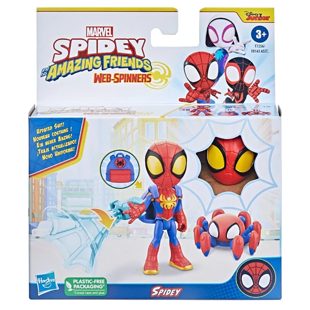 Hasbro Marvel Spidey and His Amazing Friends WebSpinner Spidey 10cm σε Διάφορα Σχέδια, F8143 - Spidey And His Amazing Friends