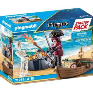 Playmobil - Starter Pack Πειρατής Με Βαρκούλα Και Θησαυρό, 71254 - Playmobil, Playmobil Starter Pack