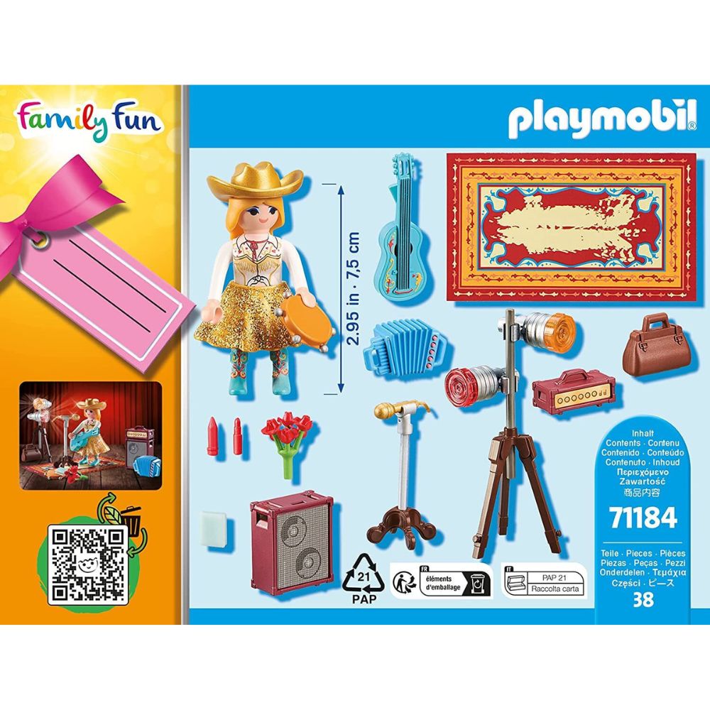 Playmobil - Family Fun Τραγουδίστρια Μουσικής, 71184 - Playmobil, Playmobil Family Fun