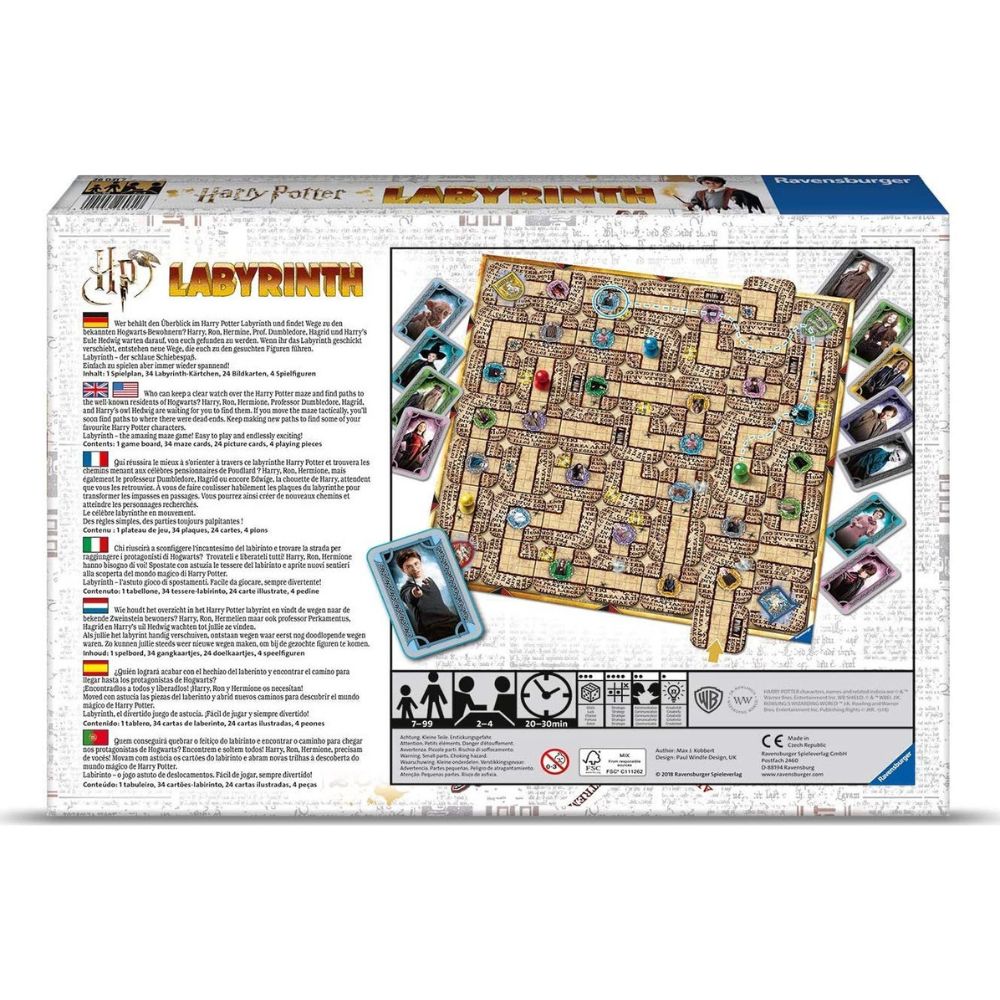 Ravensburger - Επιτραπέζιο Παιχνίδι Harry Potter Labyrinth για 2-4 Παίκτες, 26031 - Harry Potter