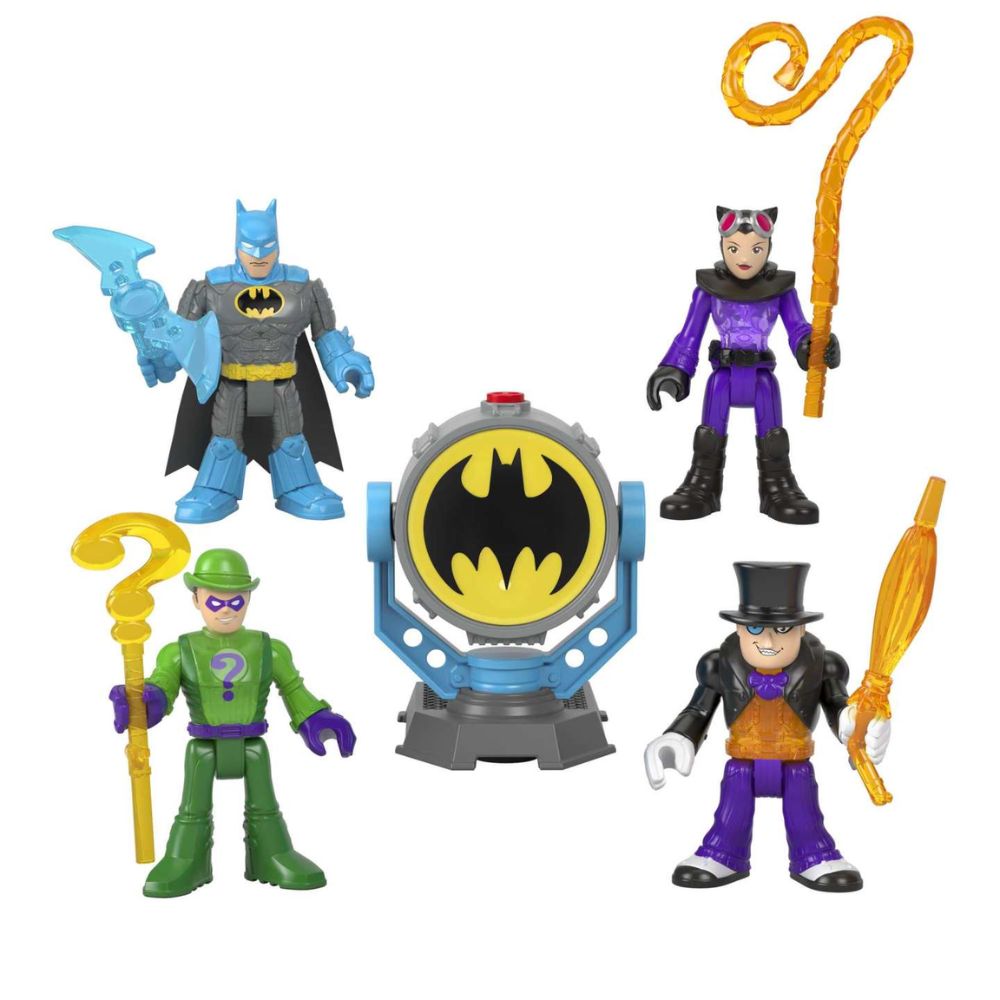 Fisher-Price, Imaginext – Bat-Tech Bat-Signal Φιγούρες Σετ των 4 HFD47 - Fisher-Price