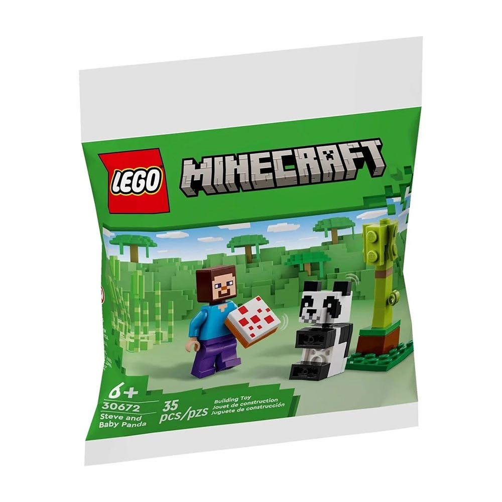 LEGO Minecraft Steve And Baby Panda 30672 - LEGO