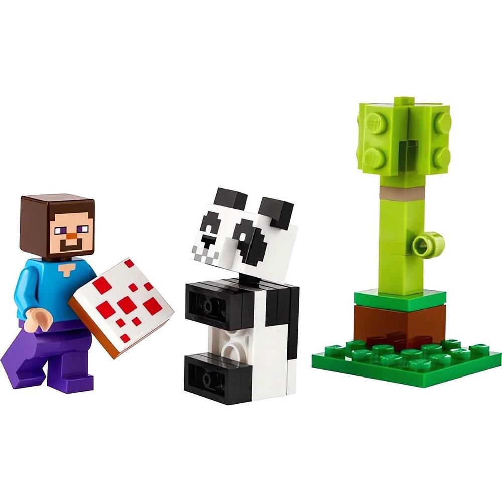 LEGO Minecraft Steve And Baby Panda 30672 - LEGO