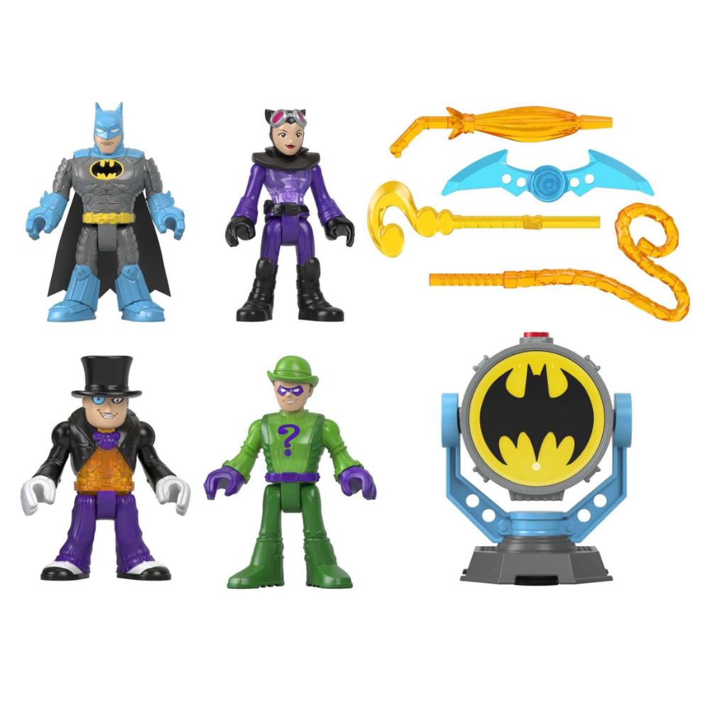 Fisher-Price, Imaginext – Bat-Tech Bat-Signal Φιγούρες Σετ των 4 HFD47 - Fisher-Price