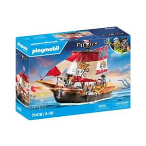 Playmobil - Πειρατική Γαλέρα Ο Βασιλιάς Των Πειρατών, 71418 - Playmobil, Playmobil Pirates