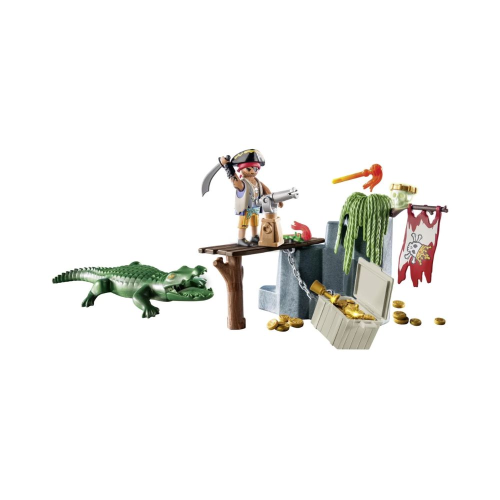 Playmobil Pirates Starter Pack - Πειρατής με Αλιγάτορα, 71473 - Playmobil, Playmobil Pirates, Playmobil Starter Pack