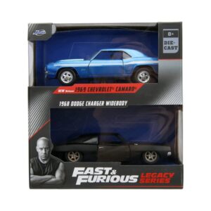 Jada Toys - Fast & Furious Twin Pack 1:32 Wave 2/1 1969 Chevrolet Camaro And 1968 Dodge Charge, 253202013 - Jada Toys