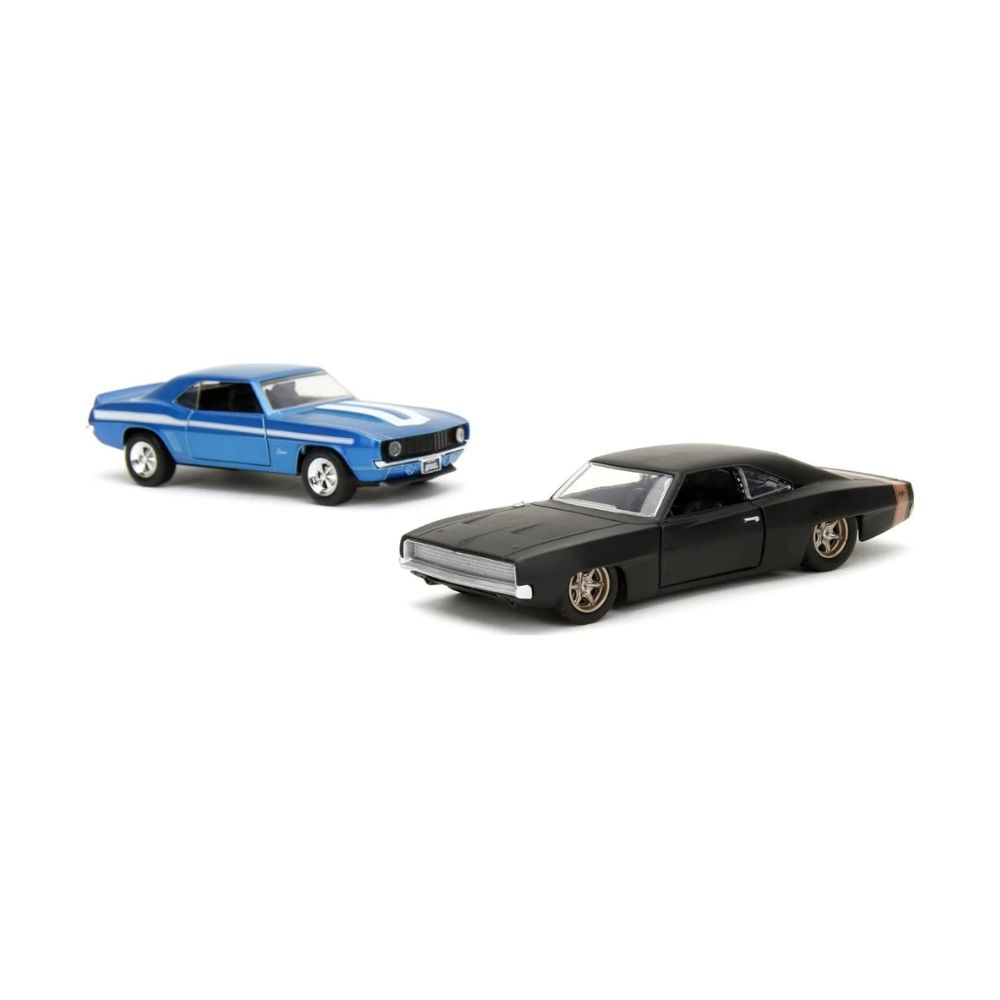 Jada Toys - Fast & Furious Twin Pack 1:32 Wave 2/1 1969 Chevrolet Camaro And 1968 Dodge Charge, 253202013 - Jada Toys