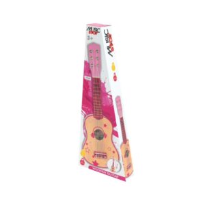 Music Star - Ροζ ξύλινη κιθάρα 55cm - Mustic Star