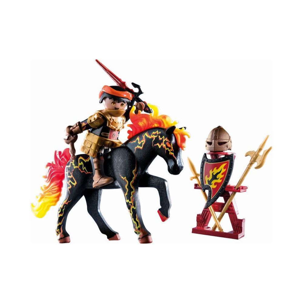 Playmobil Novelmore - Burnham Raiders-Ιππότης & Άλογο της Φωτιάς, 71213 - Playmobil, Playmobil Novelmore