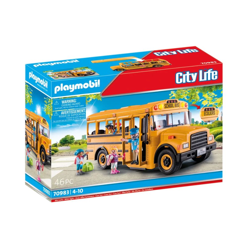 Playmobil City Life - Σχολικό Λεωφορείο με Μαθητές, 70983 - Playmobil, Playmobil City Life