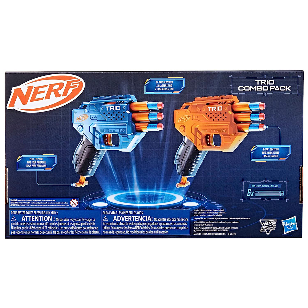 Hasbro Nerf Elite 2.0 Trio Combo Pack F6786 - NERF