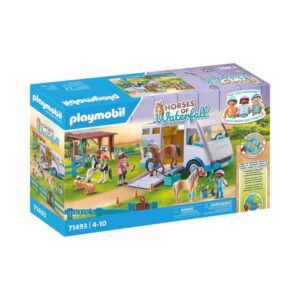 Playmobil Ηorses Of Waterfall - Mαθήματα ιππασίας με όχημα μεταφοράς αλόγων, 71493 - Playmobil, Playmobil Ηorses Of Waterfall