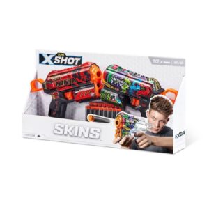 X-shot - Skins Flux 2PK 16 Darts, 36534 - X-SHOT, Zuru