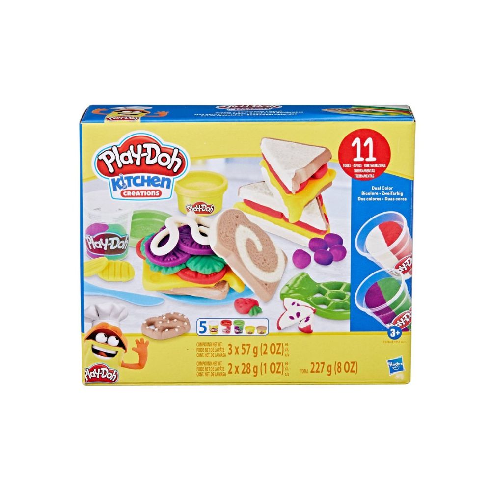 Play-Doh Toast and Sandwiches Set, E7253/F5746 - Play-Doh