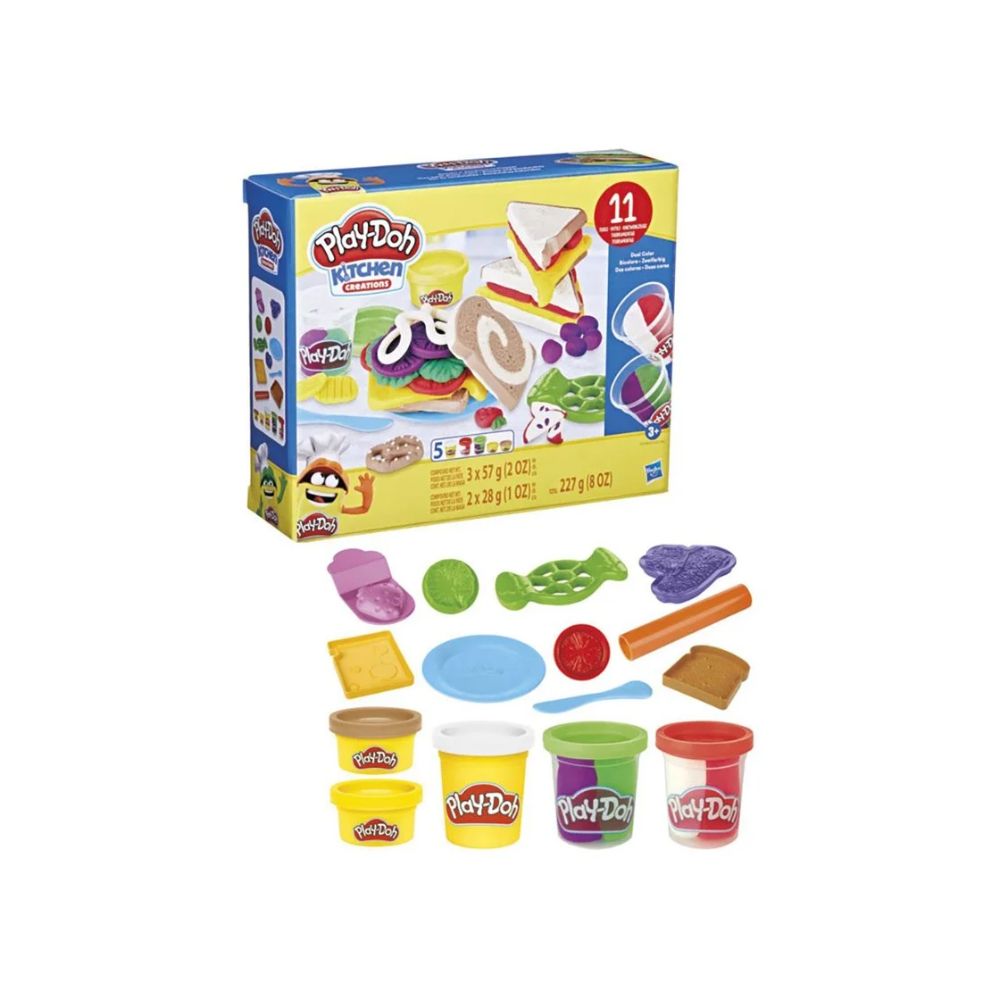 Play-Doh Toast and Sandwiches Set, E7253/F5746 - Play-Doh