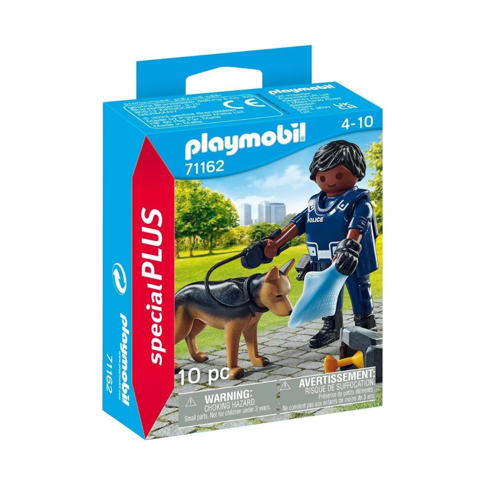 Playmobil Special Plus -  Αστυνομικός Με Σκύλο-Ανιχνευτή, 71162 - Playmobil, Playmobil Special Plus