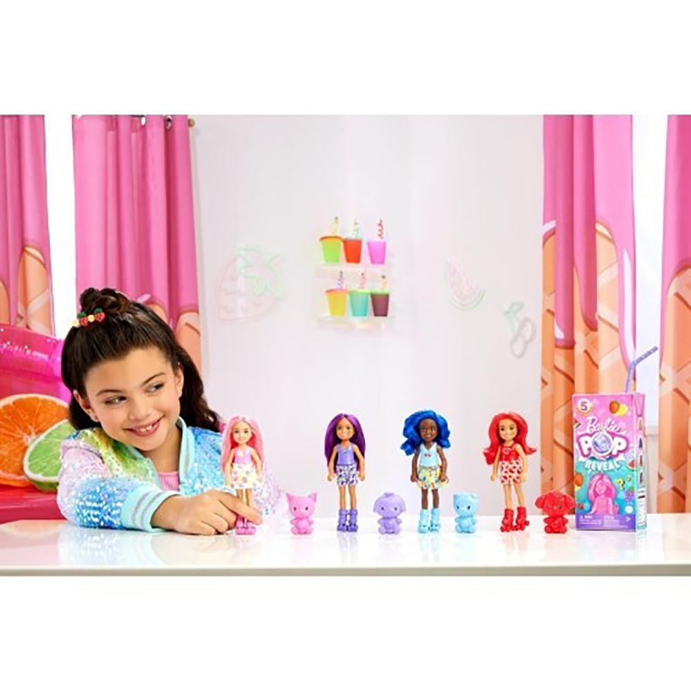 Barbie Pop Reveal Σειρά Φρούτα Κούκλα Chelsea Με 5 Εκπλήξεις HRK58 - Barbie