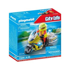 Playmobil City Life - Διασώστης με Μοτοσικλέτα, 71205 - Playmobil, Playmobil City Life
