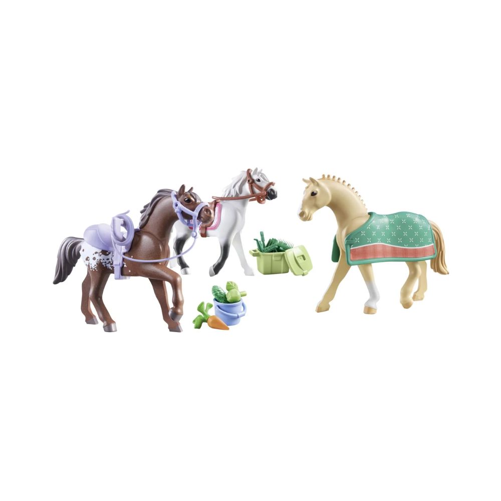 Playmobil Horses Of Waterfall - Τρία Άλογα με Αξεσουάρ, 71356 - Playmobil, Playmobil Horses Οf Waterfall
