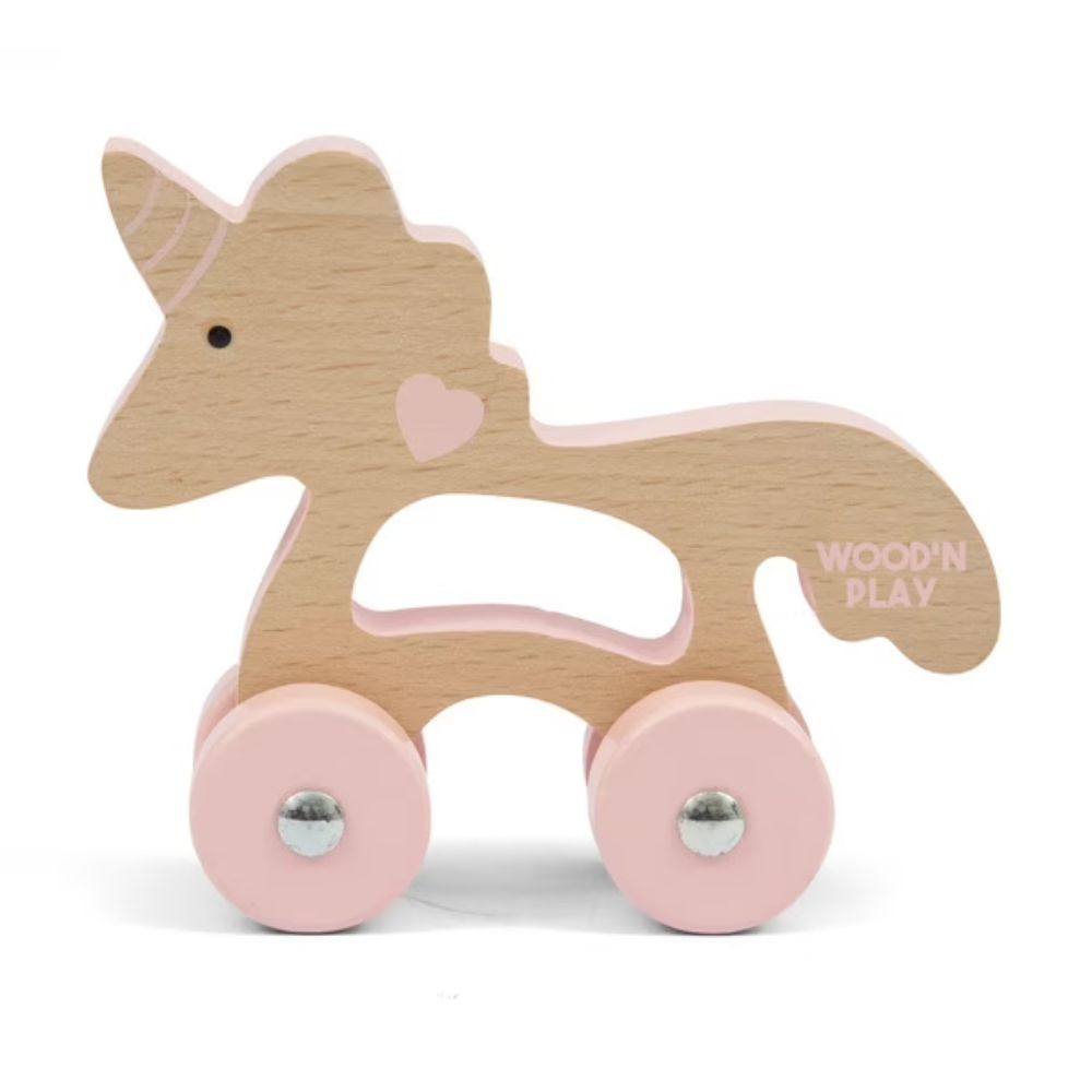 Wood' N Play - Ξύλινο κυλιόμενο ζώο σε Διάφορα Σχέδια - Wood' N Play