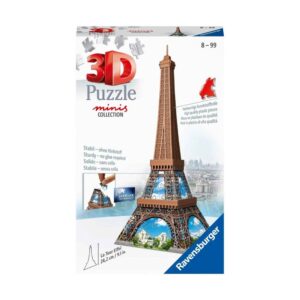 Ravensburger - 3D Puzzle Minis Collection 54 Τεμ. Πύργος Του Αιφελ, 12536 - Ravensburger