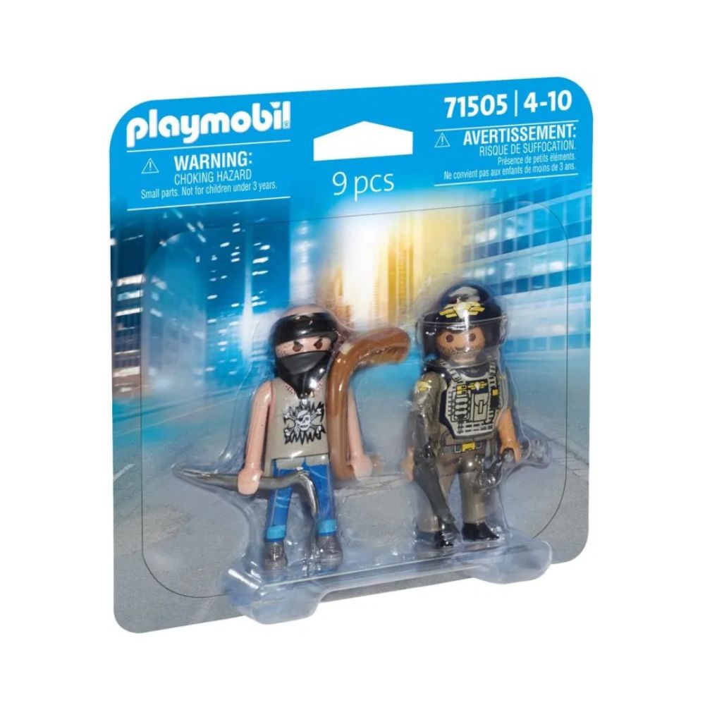 Playmobil Duo Pack - Κλέφτης και Αστυνόμος, 71505 - Playmobil, Playmobil Duo Pack