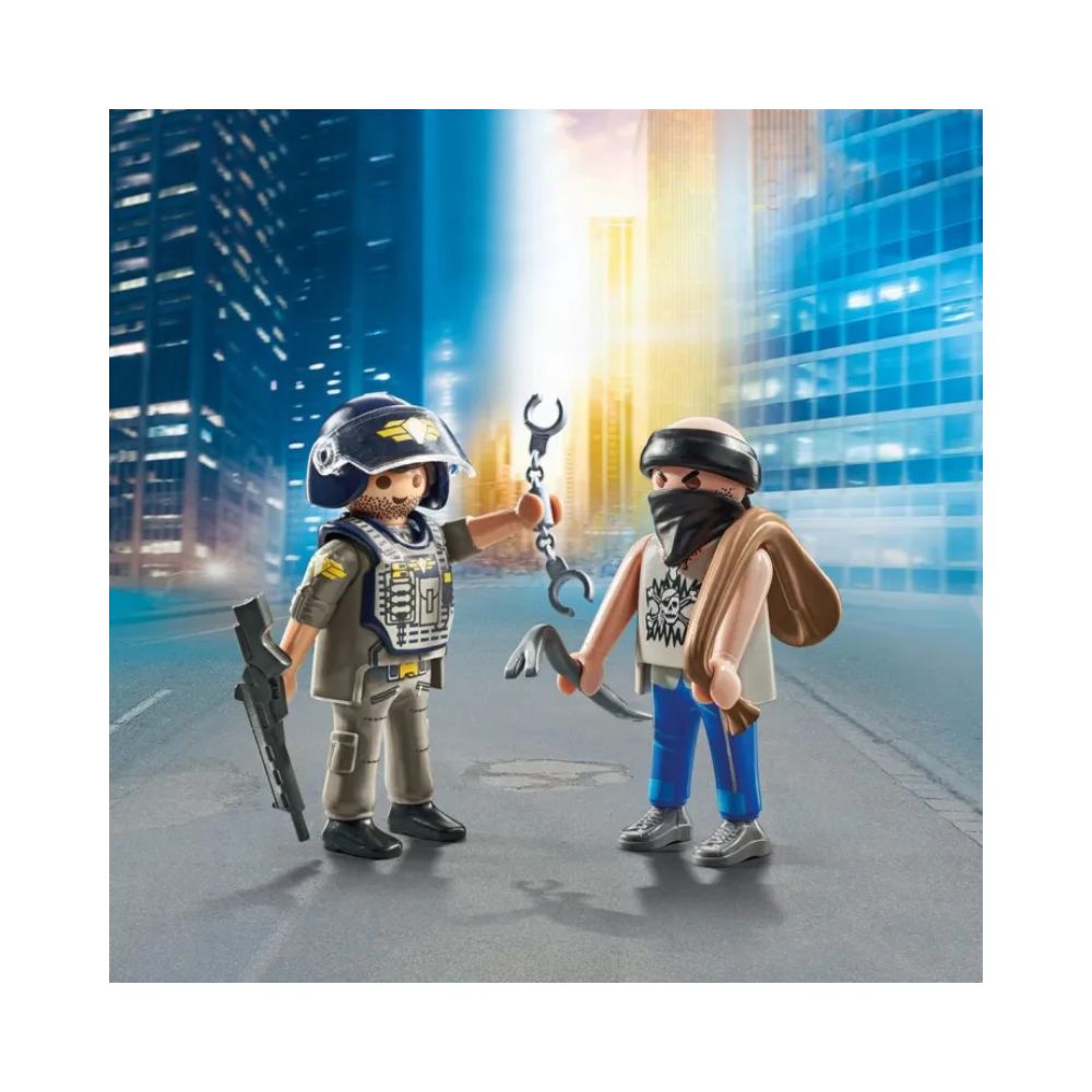 Playmobil Duo Pack - Κλέφτης και Αστυνόμος, 71505 - Playmobil, Playmobil Duo Pack