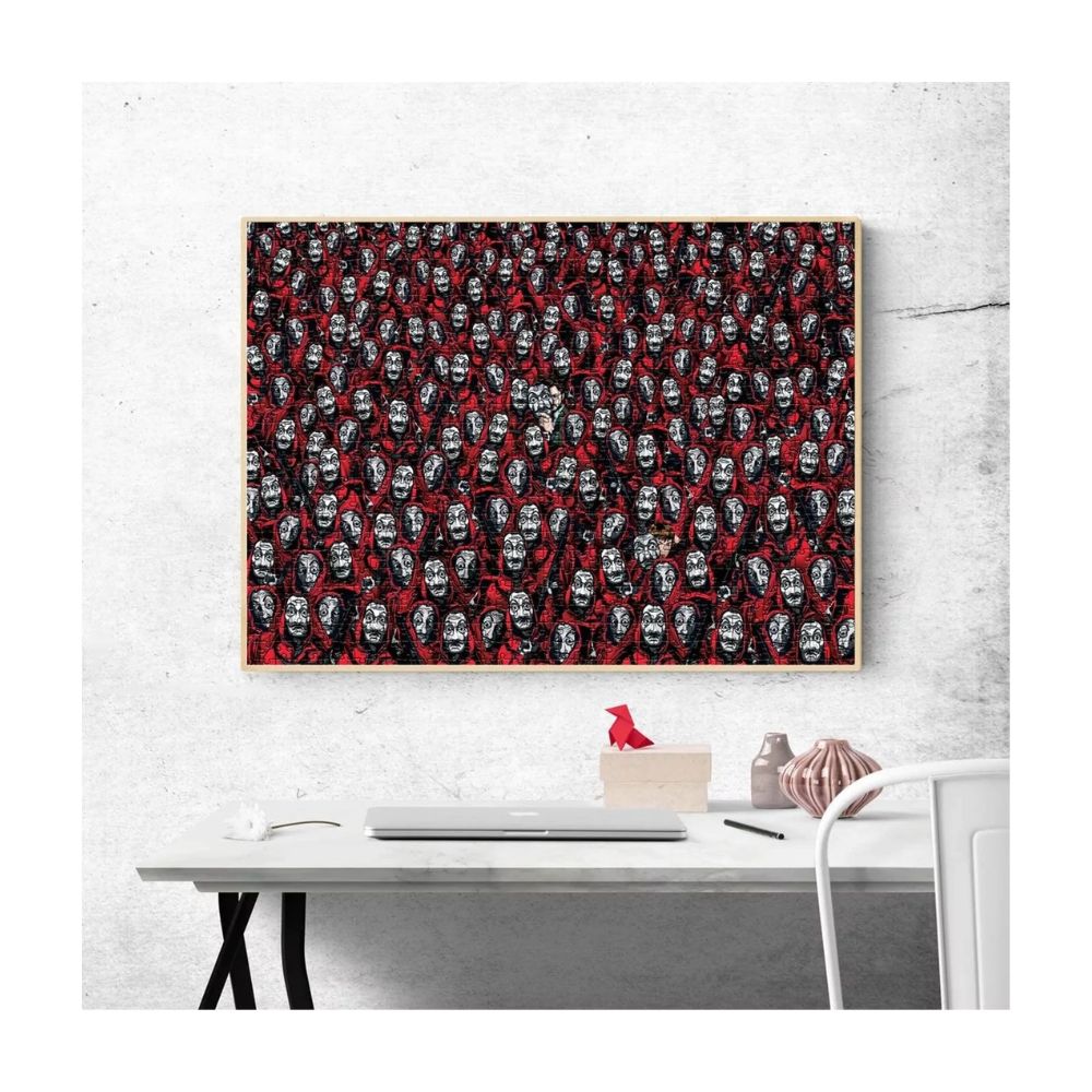 Clementoni - Παζλ Impossible Netflix Casa Papel (The Money Heist) 1000 Τμχ, 1260-39527 - Clementoni