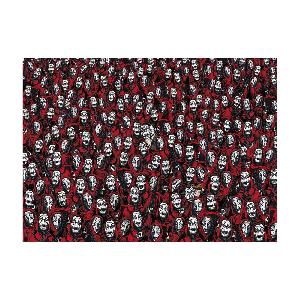 Clementoni - Παζλ Impossible Netflix Casa Papel (The Money Heist) 1000 Τμχ, 1260-39527 - Clementoni
