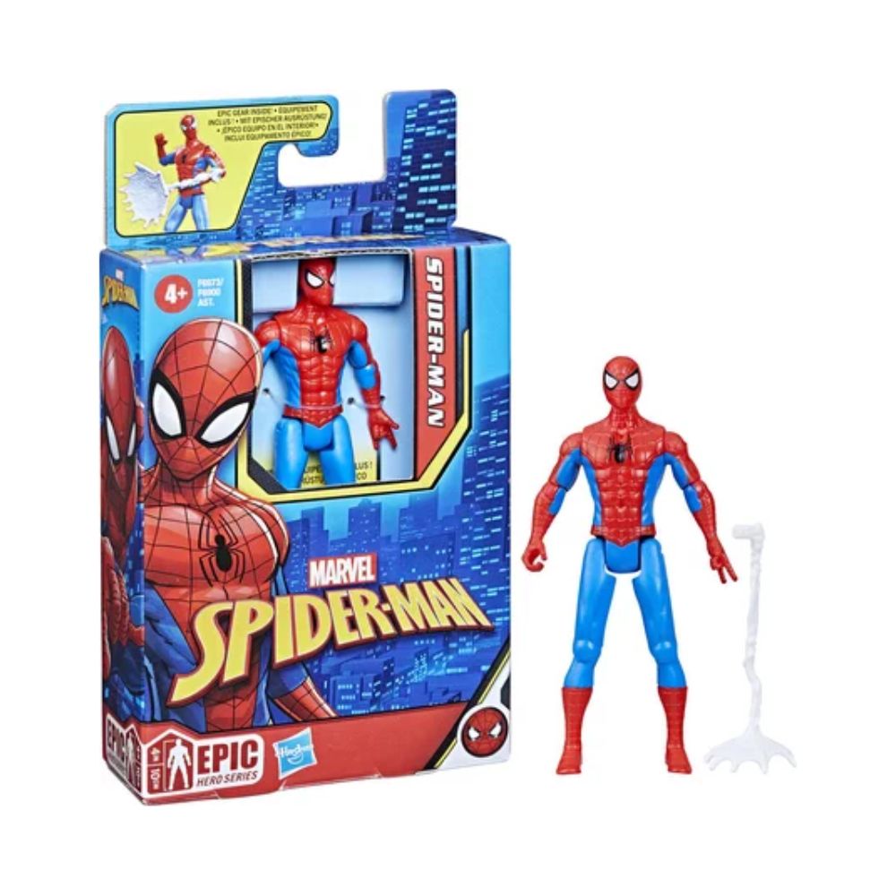 Marvel Spider-Man - Epic Hero Series 10cm Scale Φιγούρα Δράσης σε Διάφορα Σχέδια - Marvel, Spider-Man