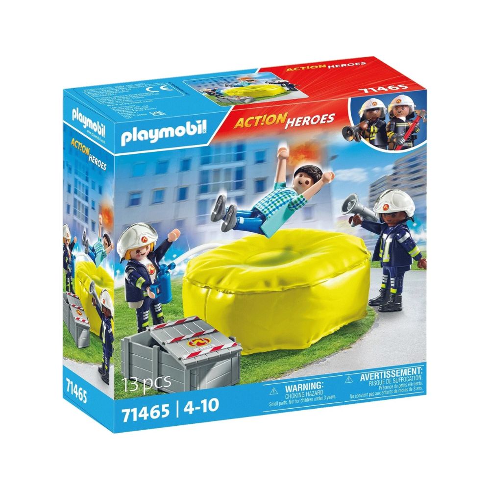 Playmobil Action Heroes - Πυροσβέστες με Στρώμα Διάσωσης, 71465 - Playmobil, Playmobil Action