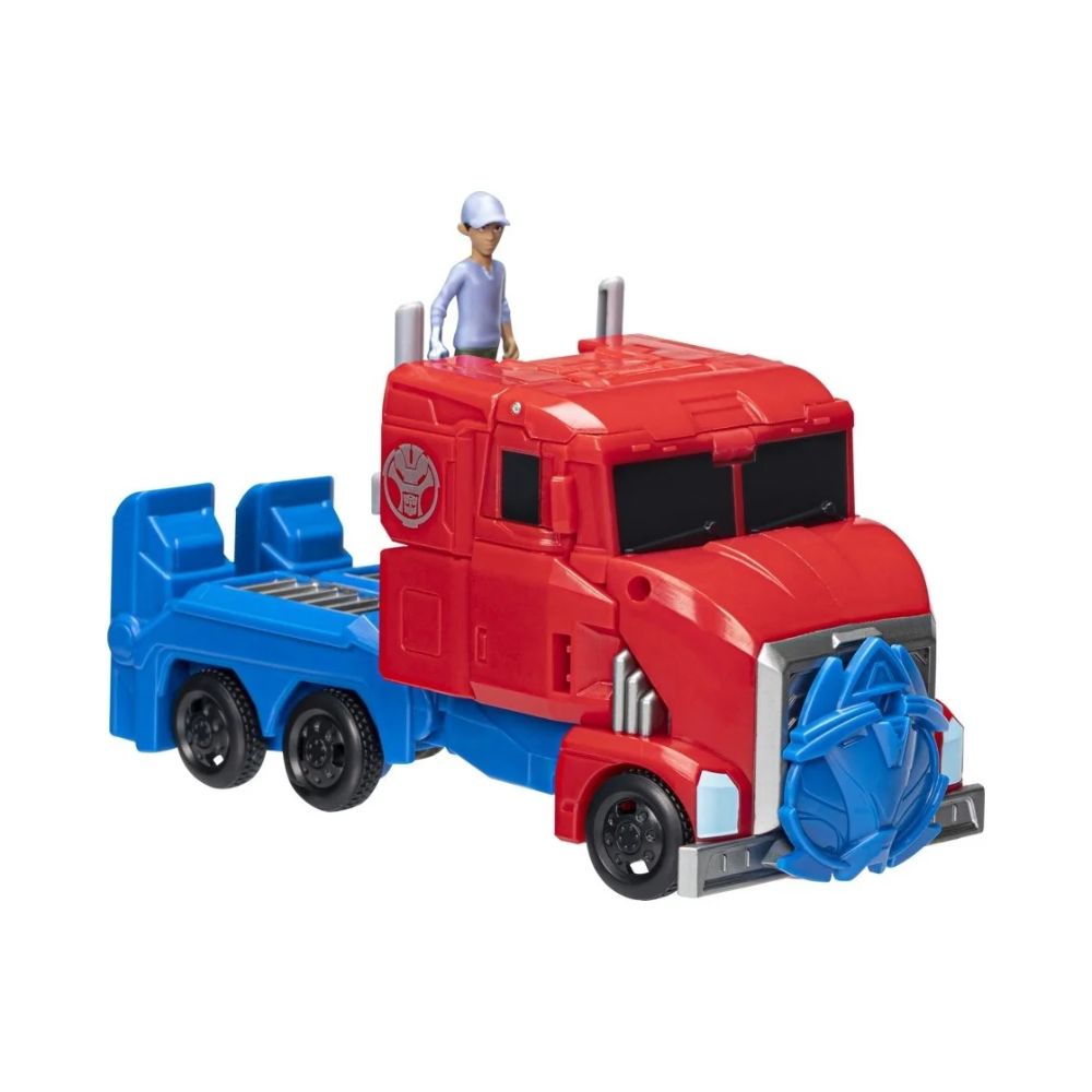 Transformers - Earthspark Spin Changer Optimus Prime And Robby Malto, F7663 - Transformers